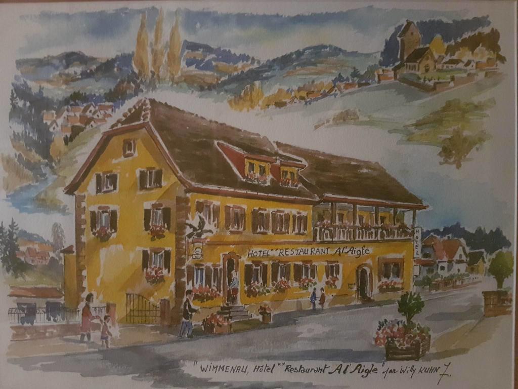 Restaurant A L'Aigle Hotel Wimmenau Exterior foto